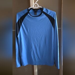 Express Blue and Black Long Sleeve Tee